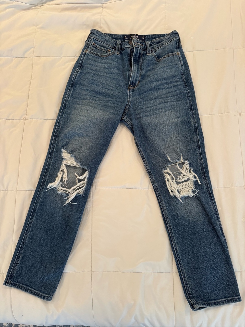 Hollister Distressed Blue Denim Jeans
